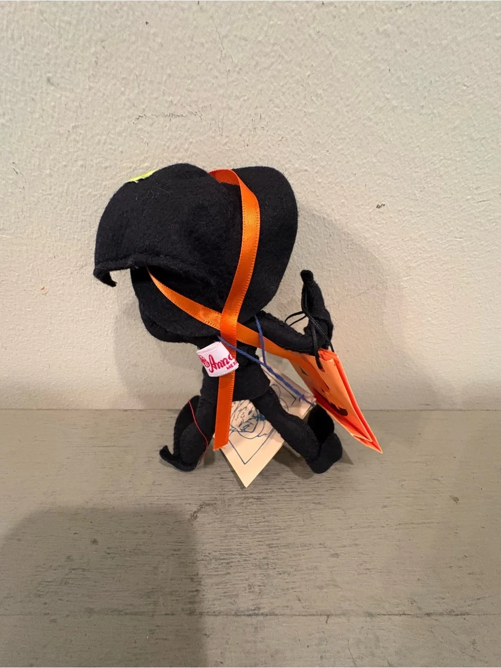 VTG 1990s Annalee Halloween Black Witch Elf With Original Tag